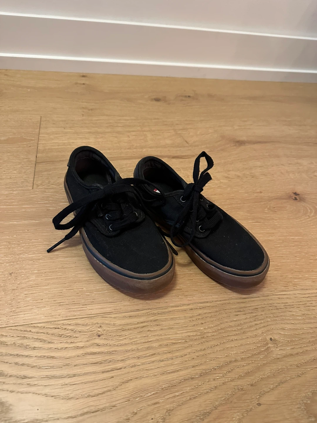 Kids Vans Black Canvas Sneakers Toddler 13