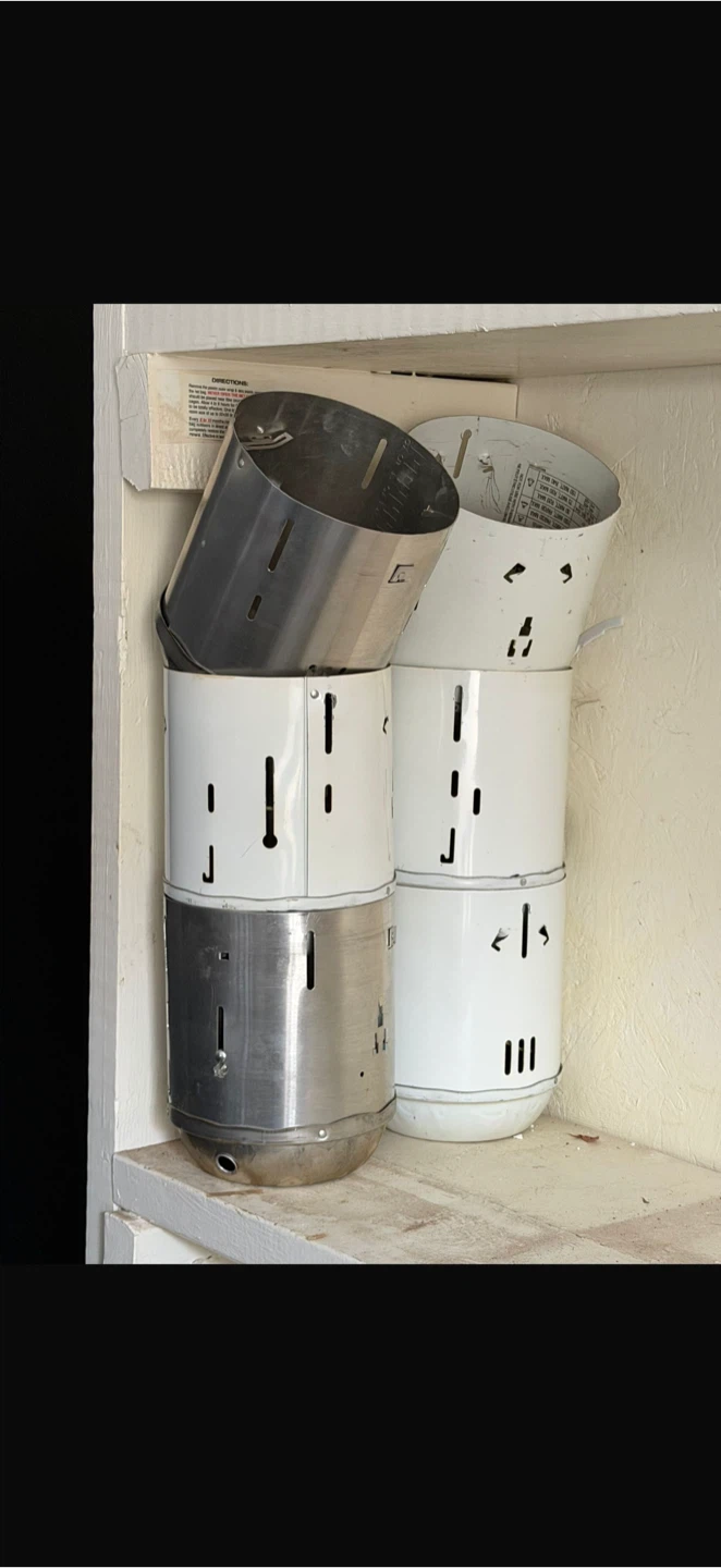 Set of 6 Metal Lamp Shades/Diffusers