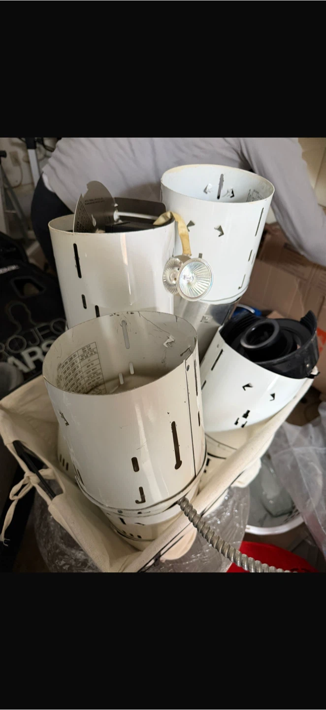 Set of 6 Metal Lamp Shades/Diffusers - photo 3