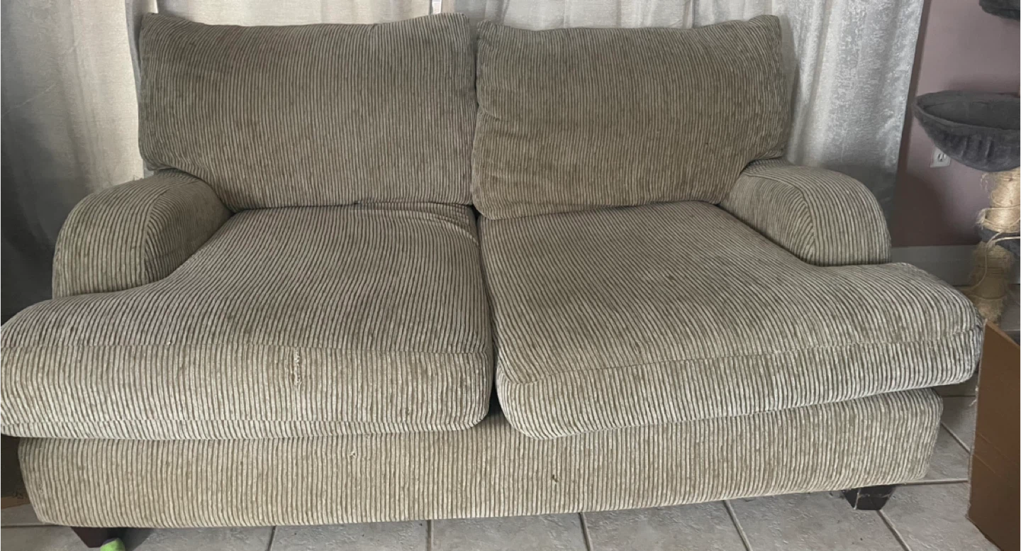 Corduroy Loveseat