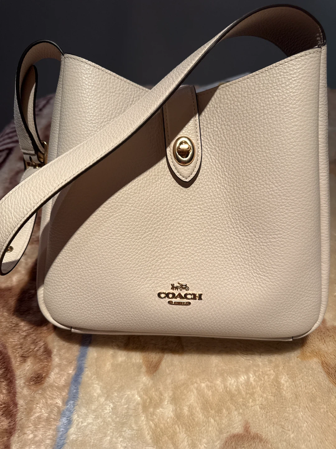 Coach Pebble Leather Bucket Bag