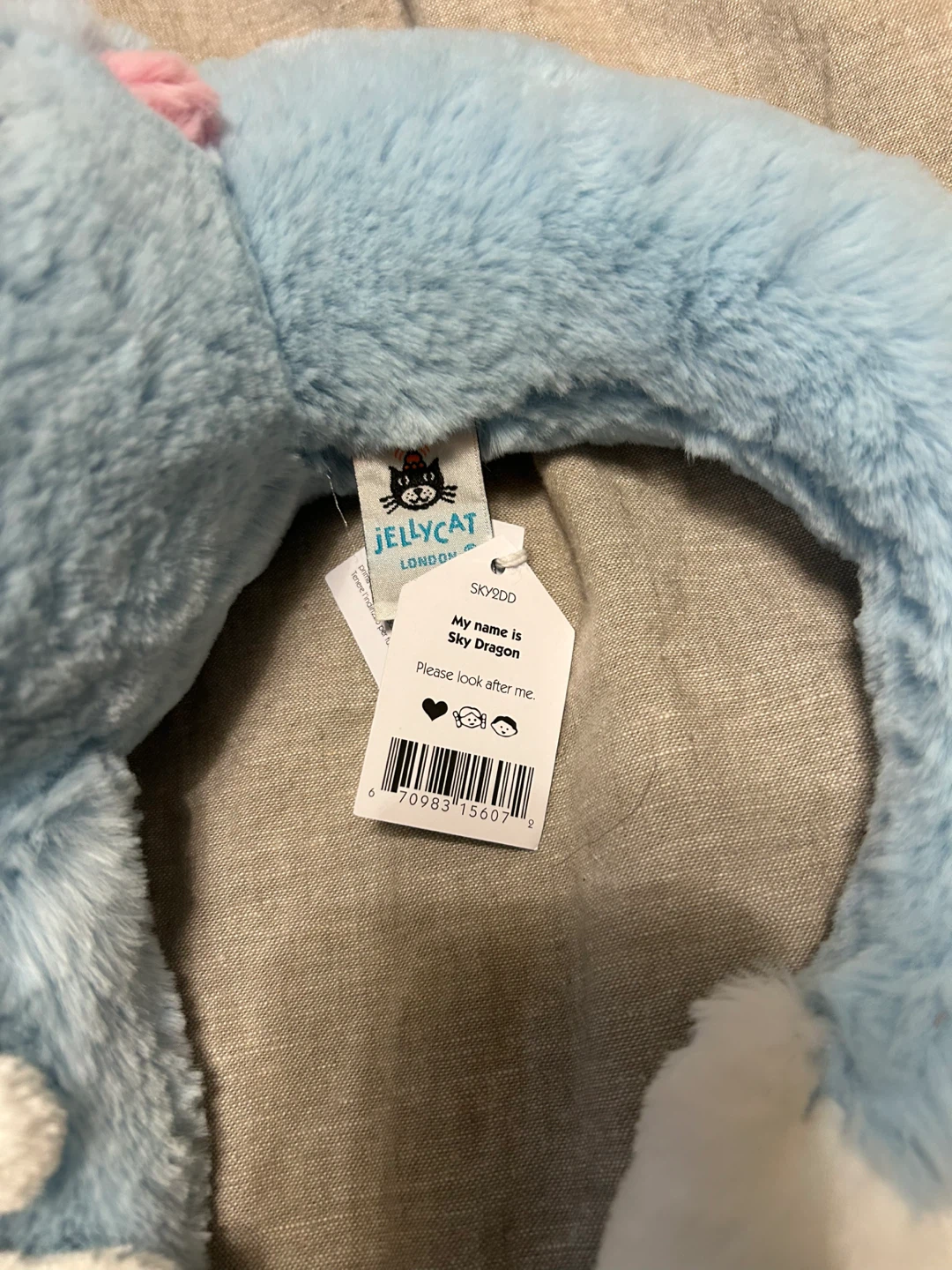 Jellycat Sky Dragon Plush Toy - photo 4