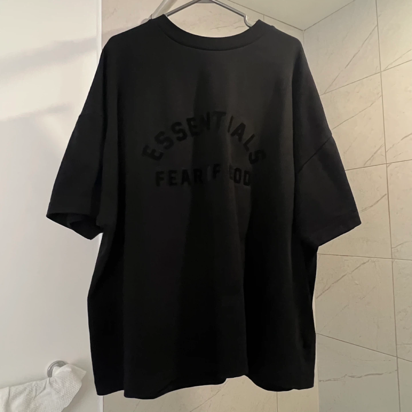 New Fear of God Essentials Black T-Shirt