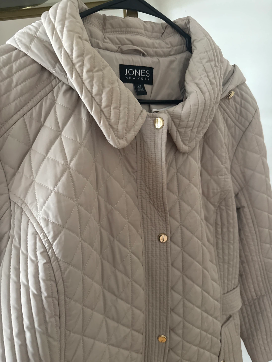 Jones New York Quilted Hooded Jacket - 2X - photo 2