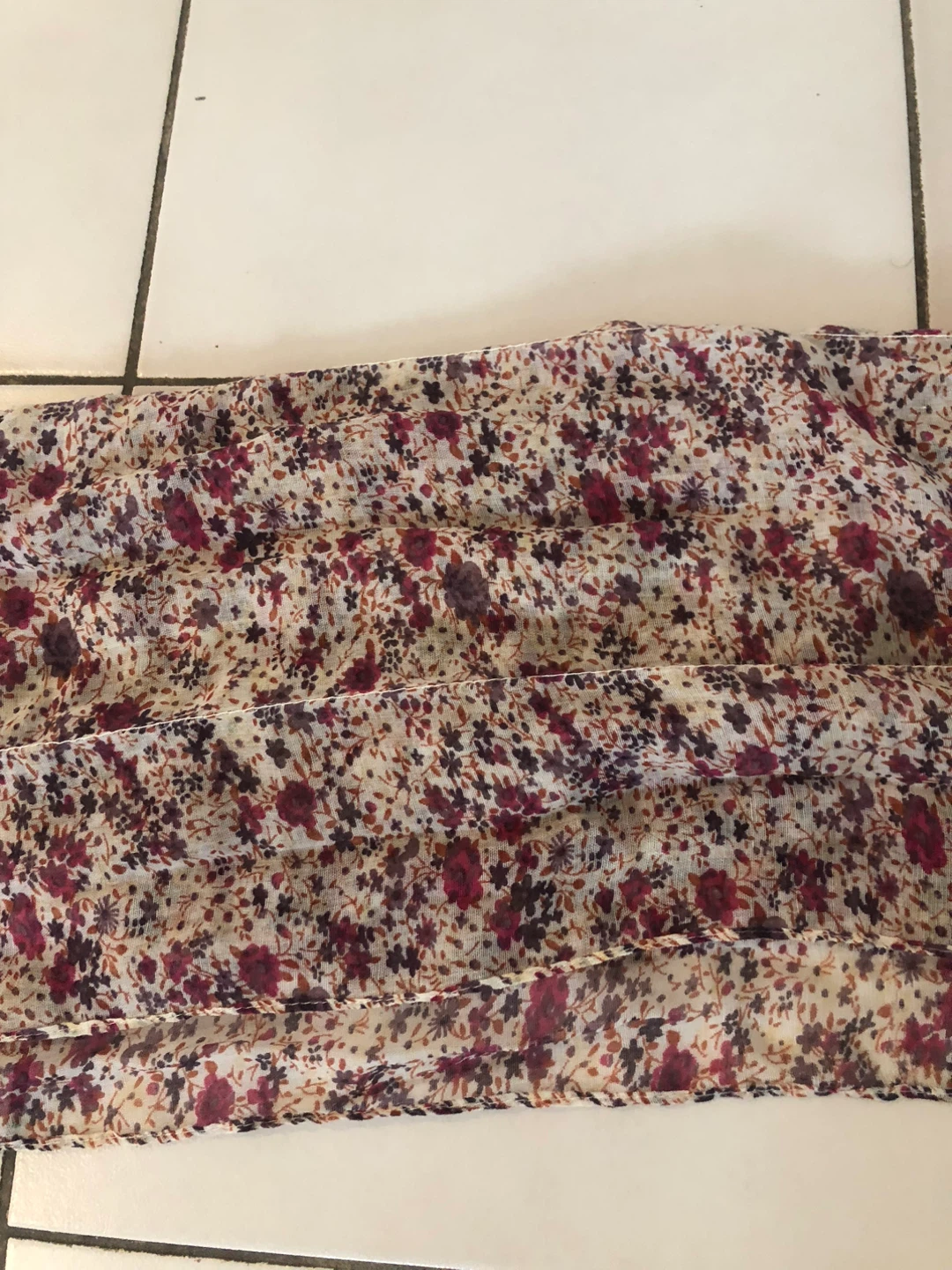 Floral Print Sheer Scarf 🥕 - photo 2