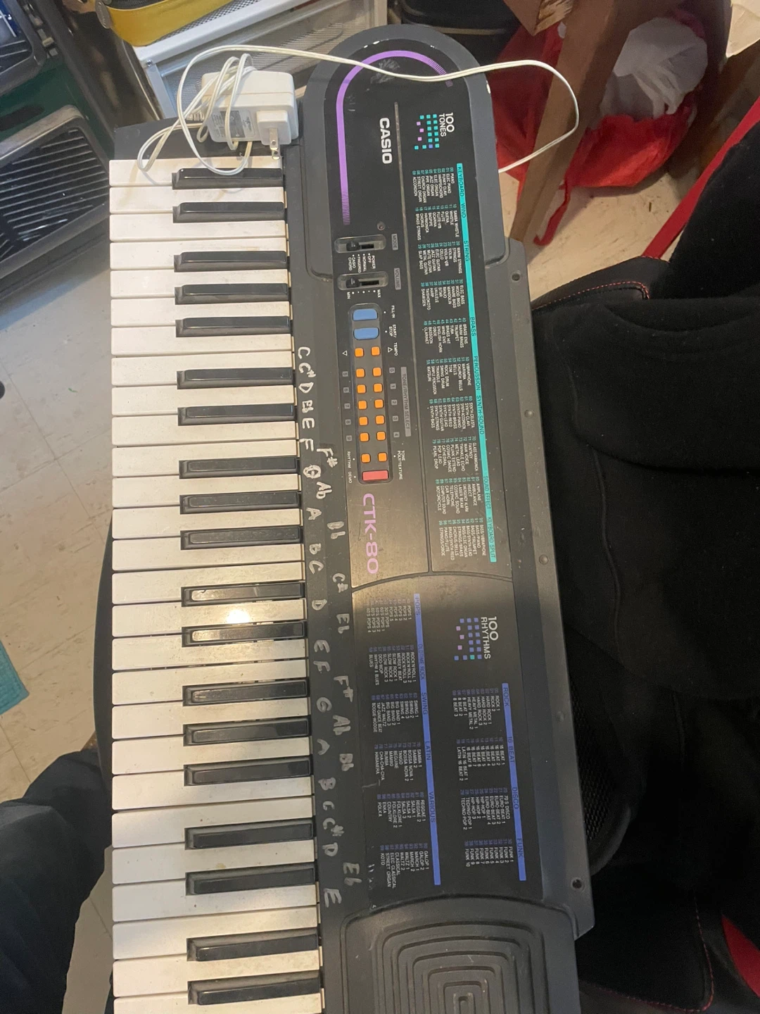 Casio CTK-80 Keyboard with 100 Tones and Rhythms