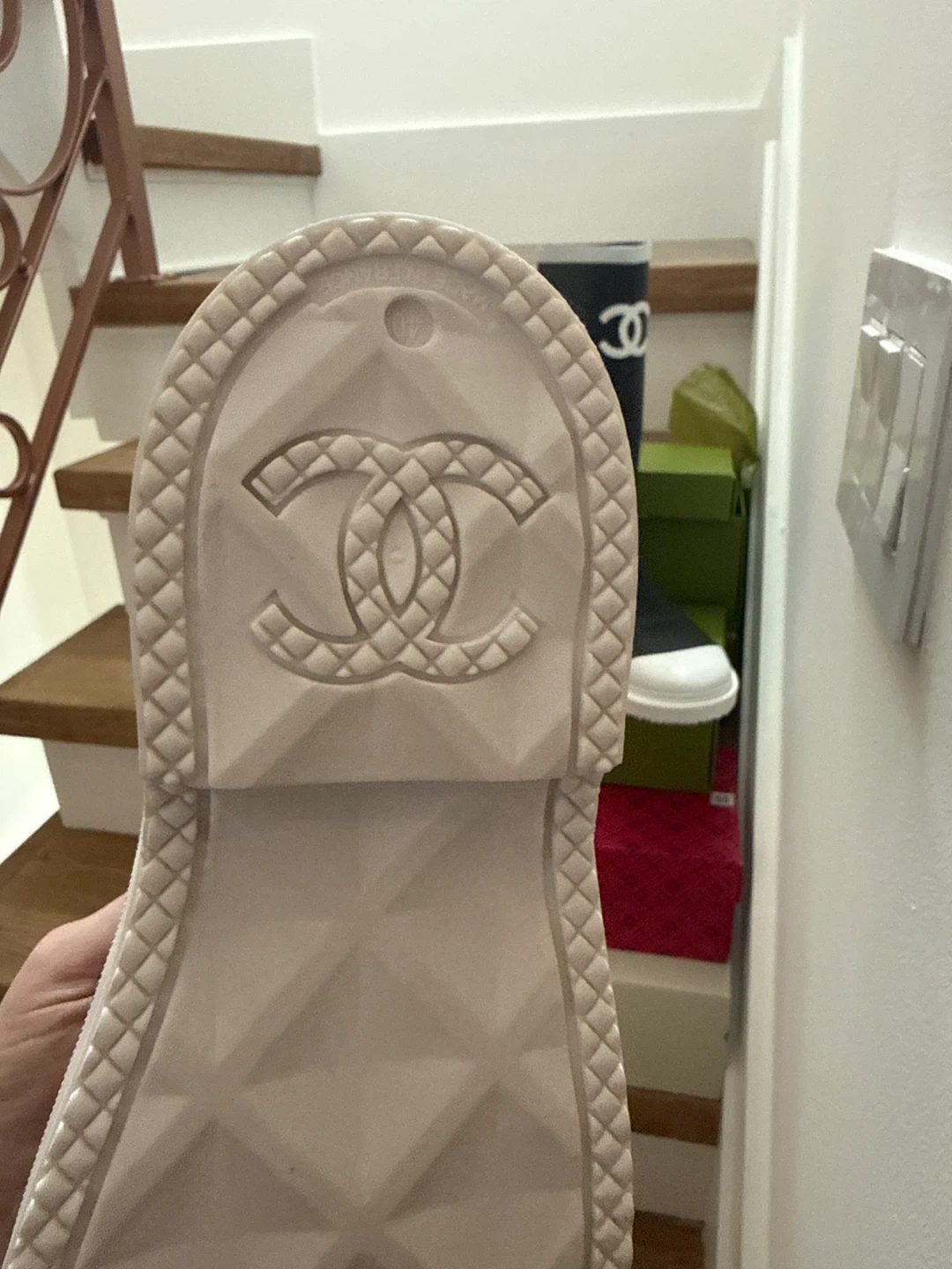 Chanel Black and White Rain Boots - photo 3