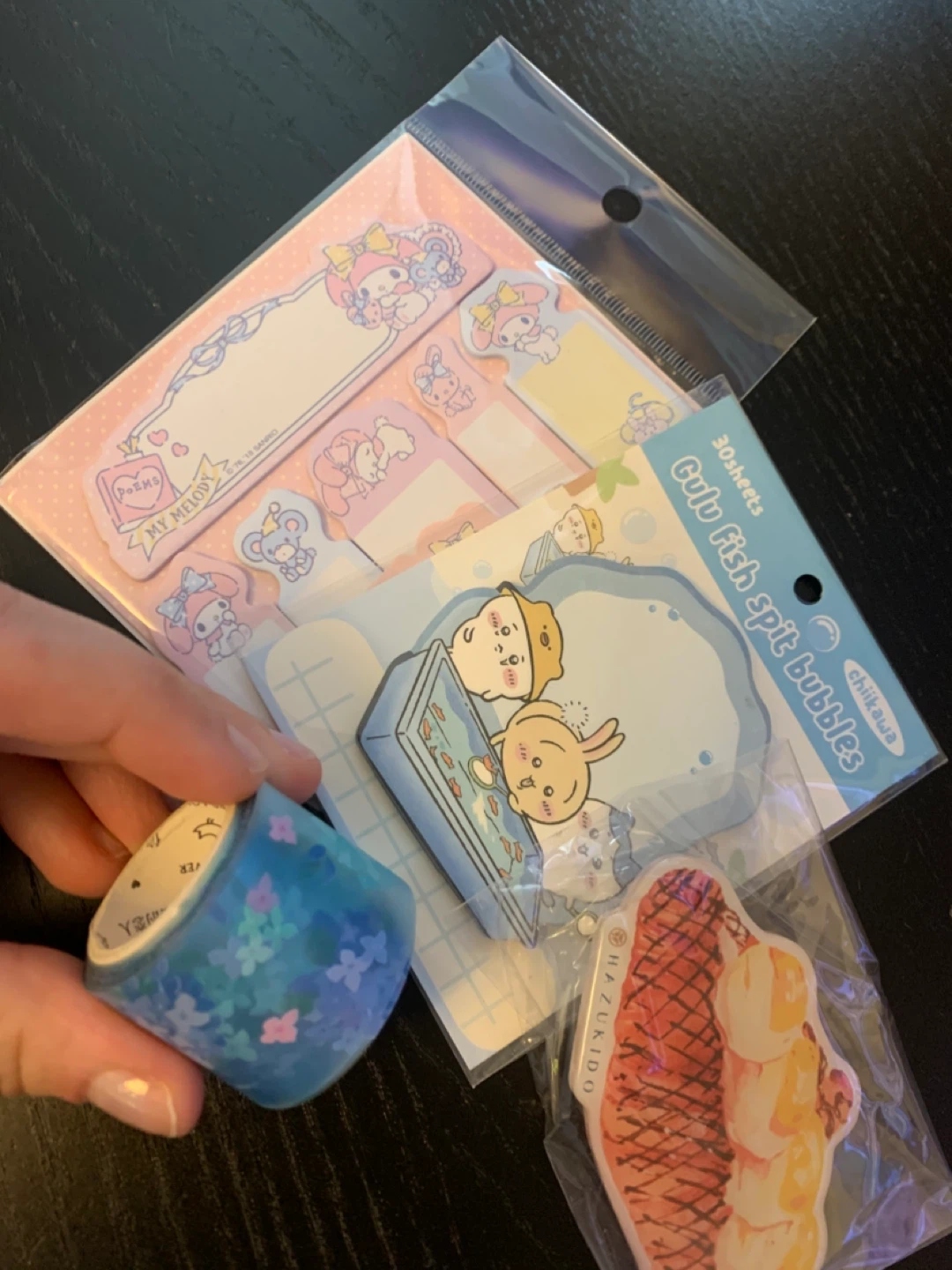 Sanrio My Melody & chiikawa Sticky Notes & Washi Tape Set