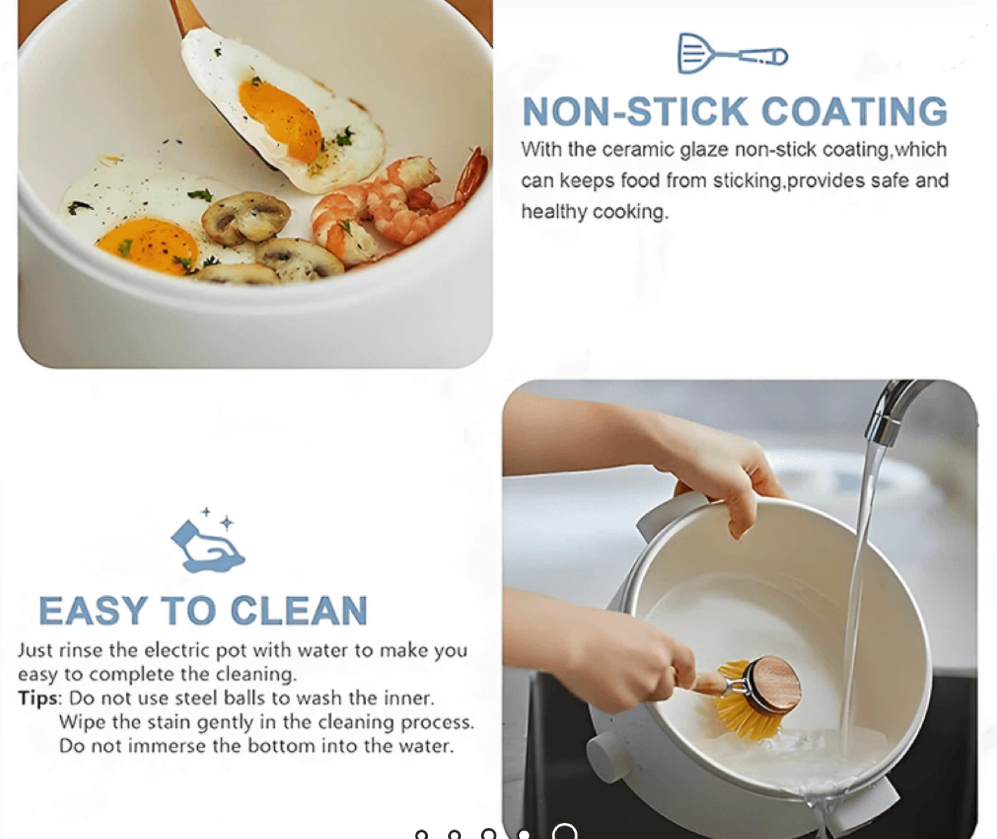 2L Multi-functional Electric Cooker Steamer - photo 3
