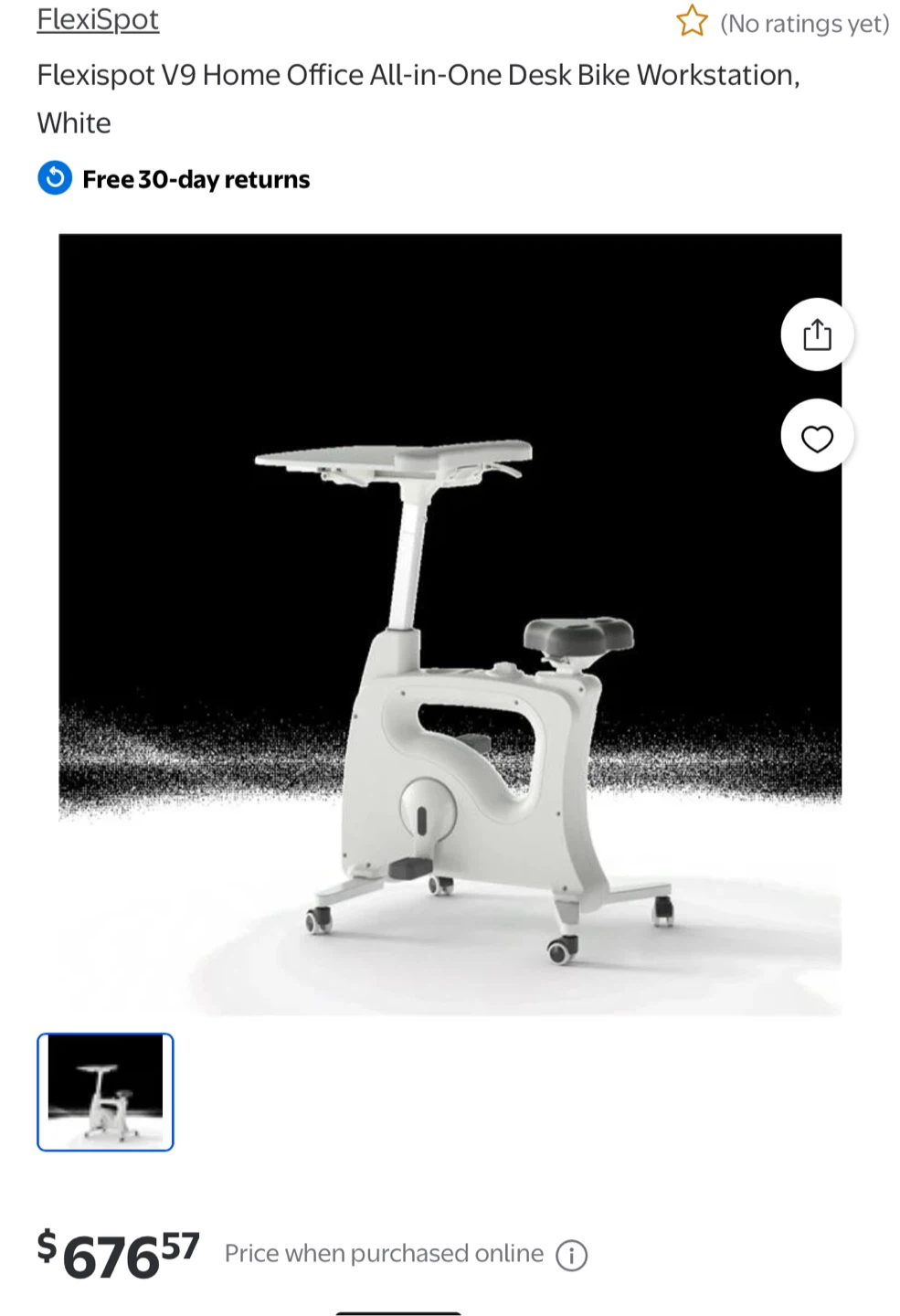 FlexiSpot V9 Home Office Desk Bike - photo 2