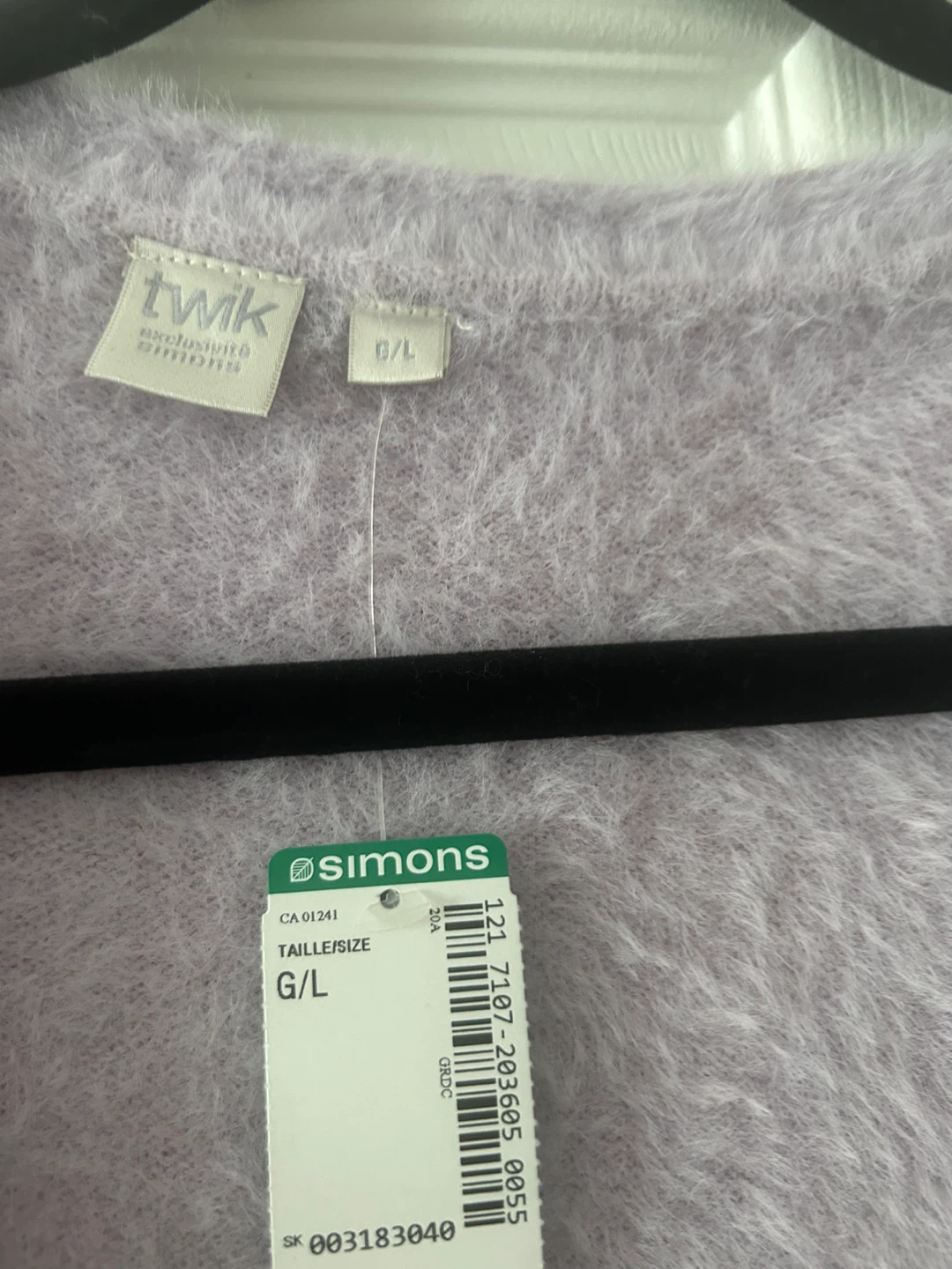 New Simons Lavender Mohair sweater, size L - photo 3