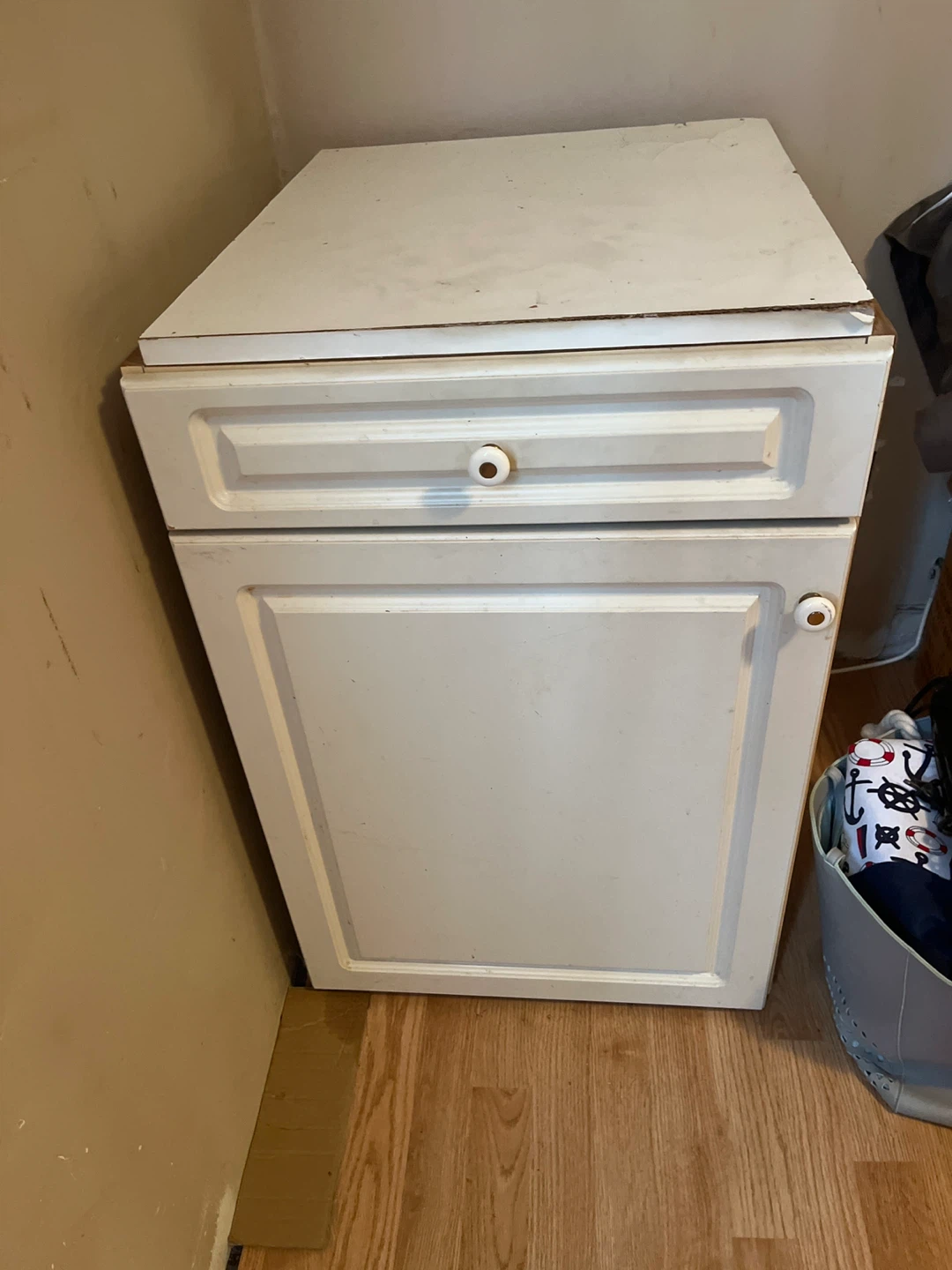 White Two-Drawer Cabinet