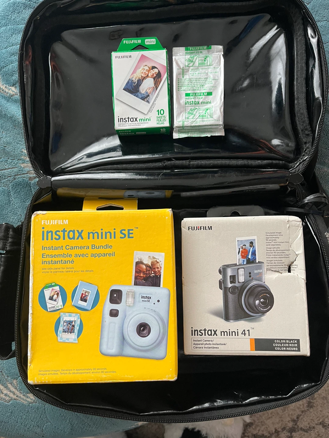 Fujifilm Instax Mini SE and Mini 41 Instant Camera Bundle