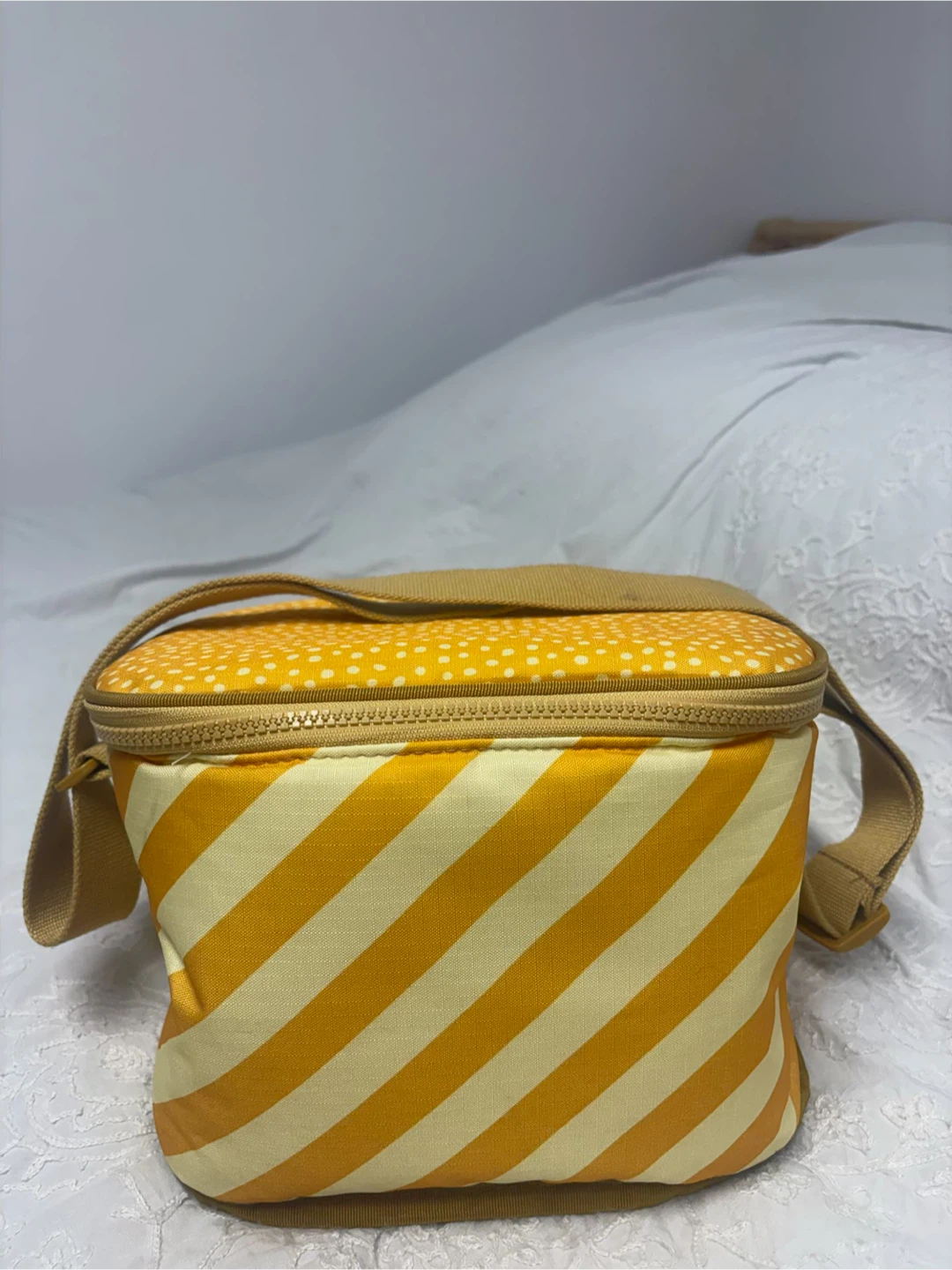 Yellow Striped Insulated Lunch Bag - photo 3