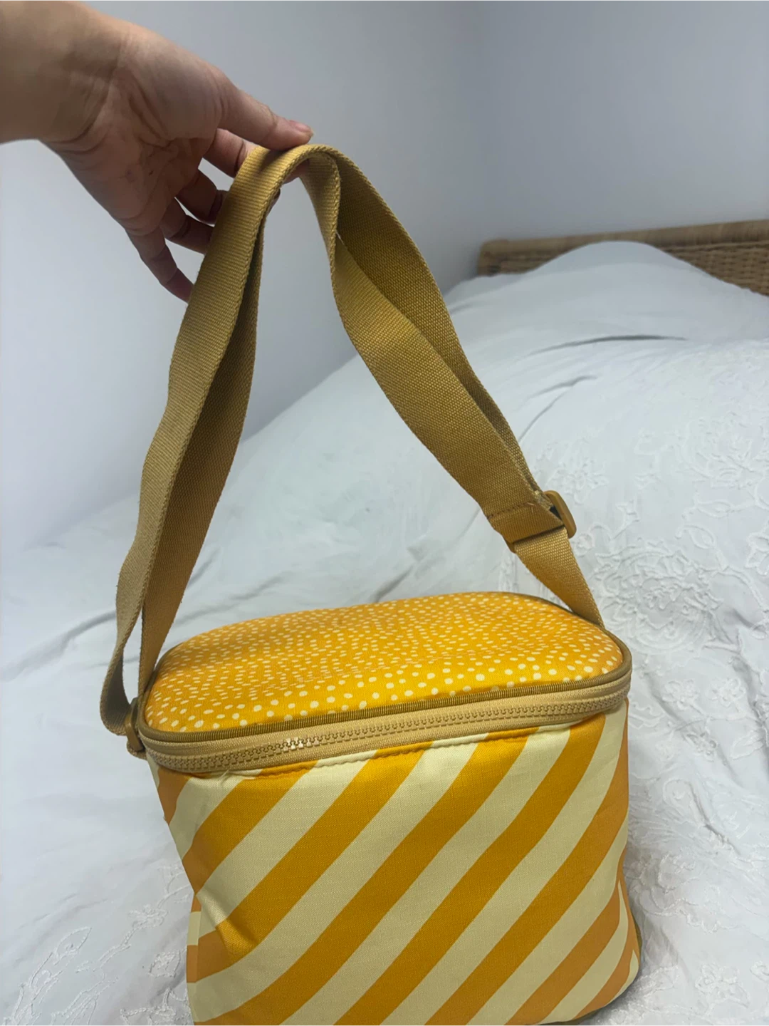 Yellow Striped Insulated Lunch Bag - photo 2