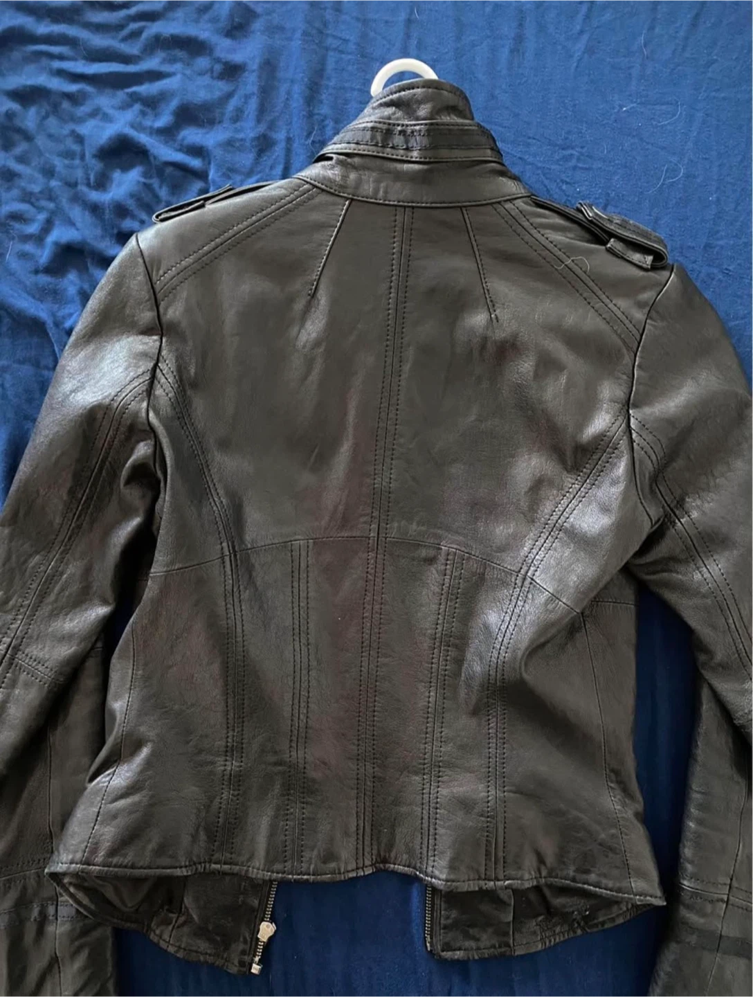 Danier Italian Leather Moto Jacket - Black - photo 3