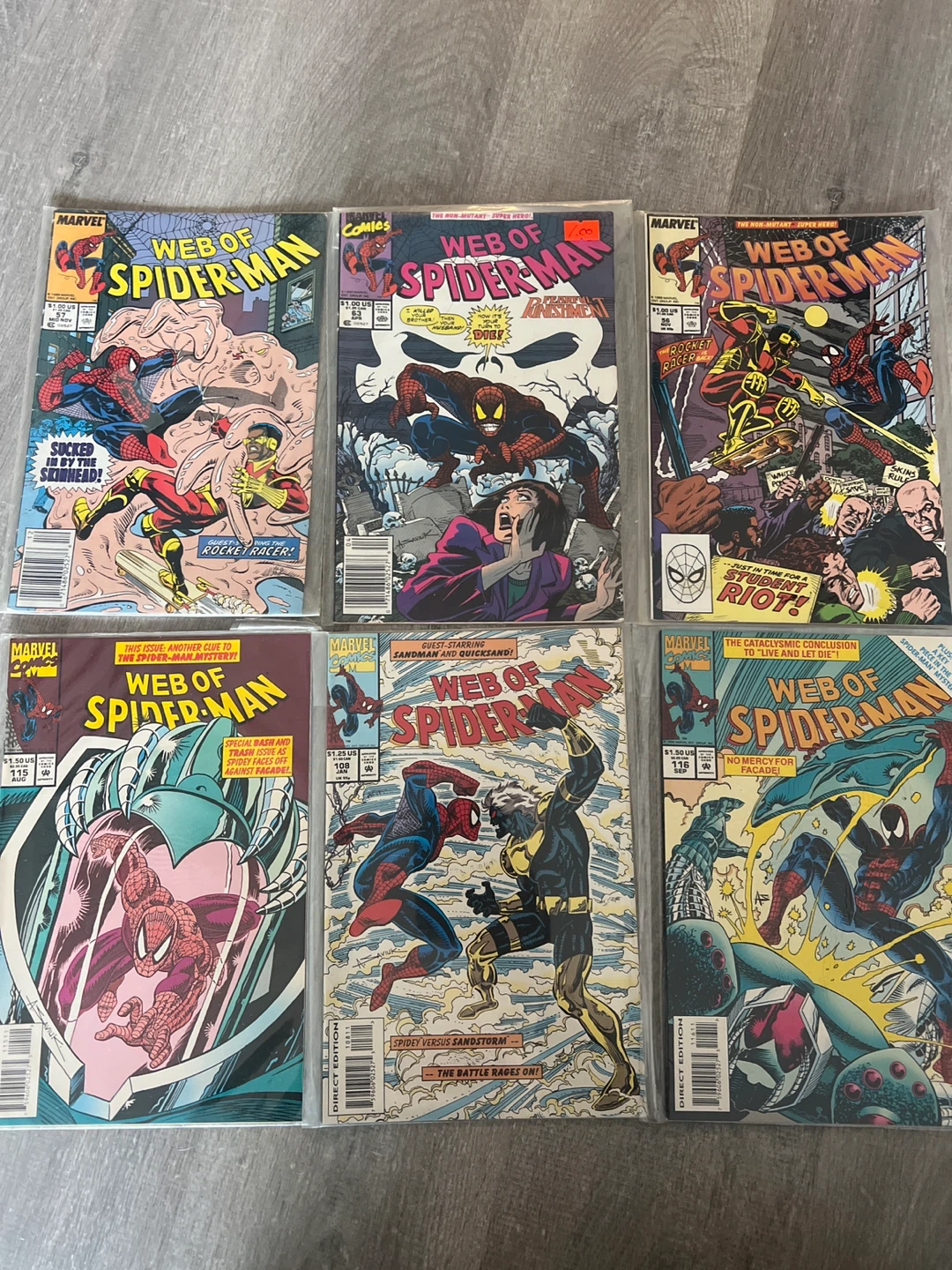 Web of Spider-Man Comic Book Lot