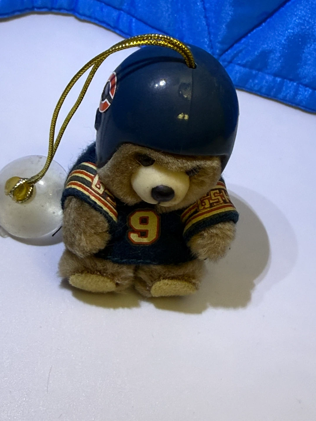 Chicago Bears Football Teddy Bear Ornament - photo 3