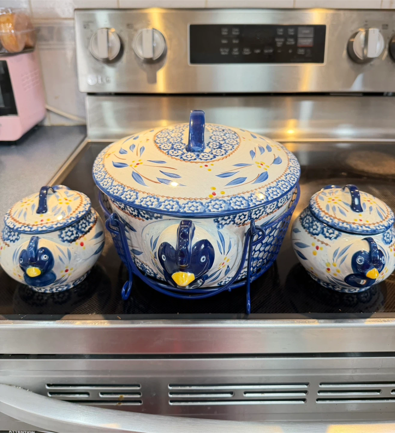 🥕Ceramic Chicken Casserole Dish with Lid