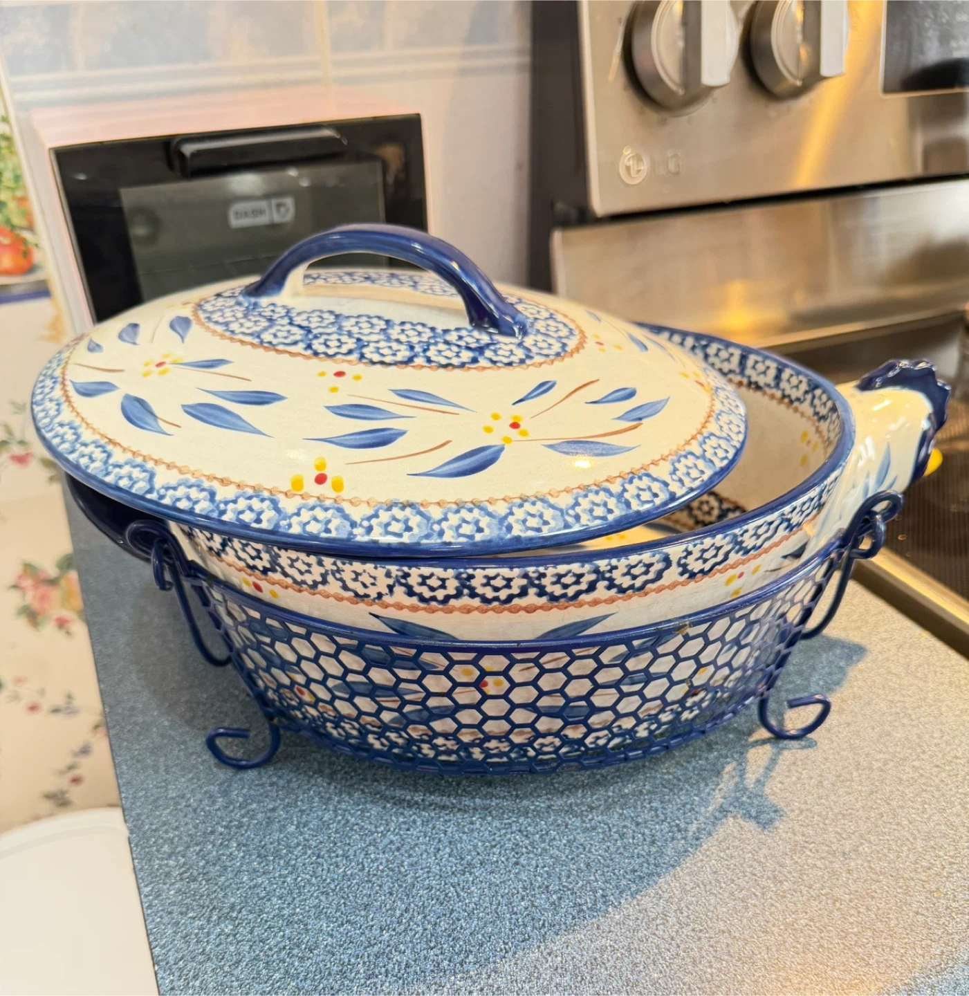 🥕Ceramic Chicken Casserole Dish with Lid - photo 5