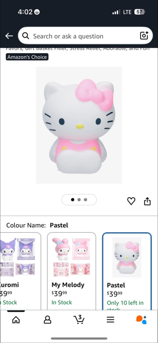 Hello Kitty Squishy Toy