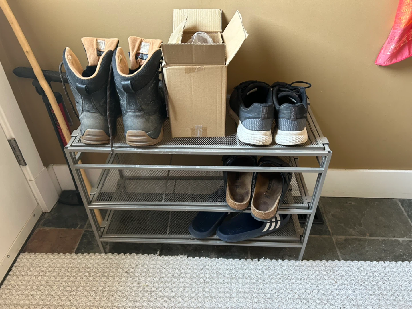 3-Tier Metal Shoe Rack