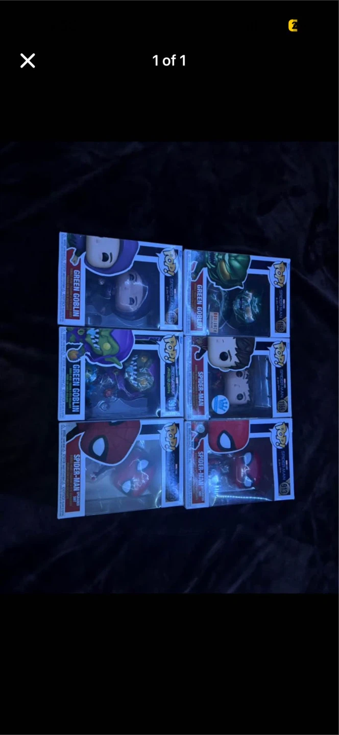 Funko Pop! Spider-Man & Green Goblin Vinyl Figures (Lot of 6)
