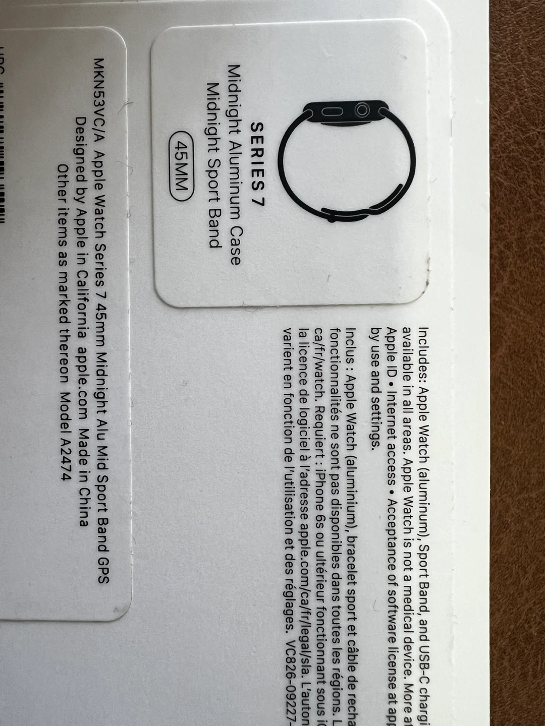 NEW Apple Watch Series 7 45mm GPS Midnight battery health 100% - photo 3
