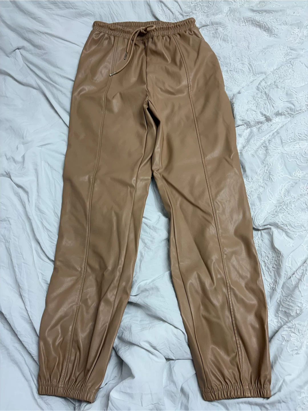 Floerns Faux Leather Joggers - photo 2