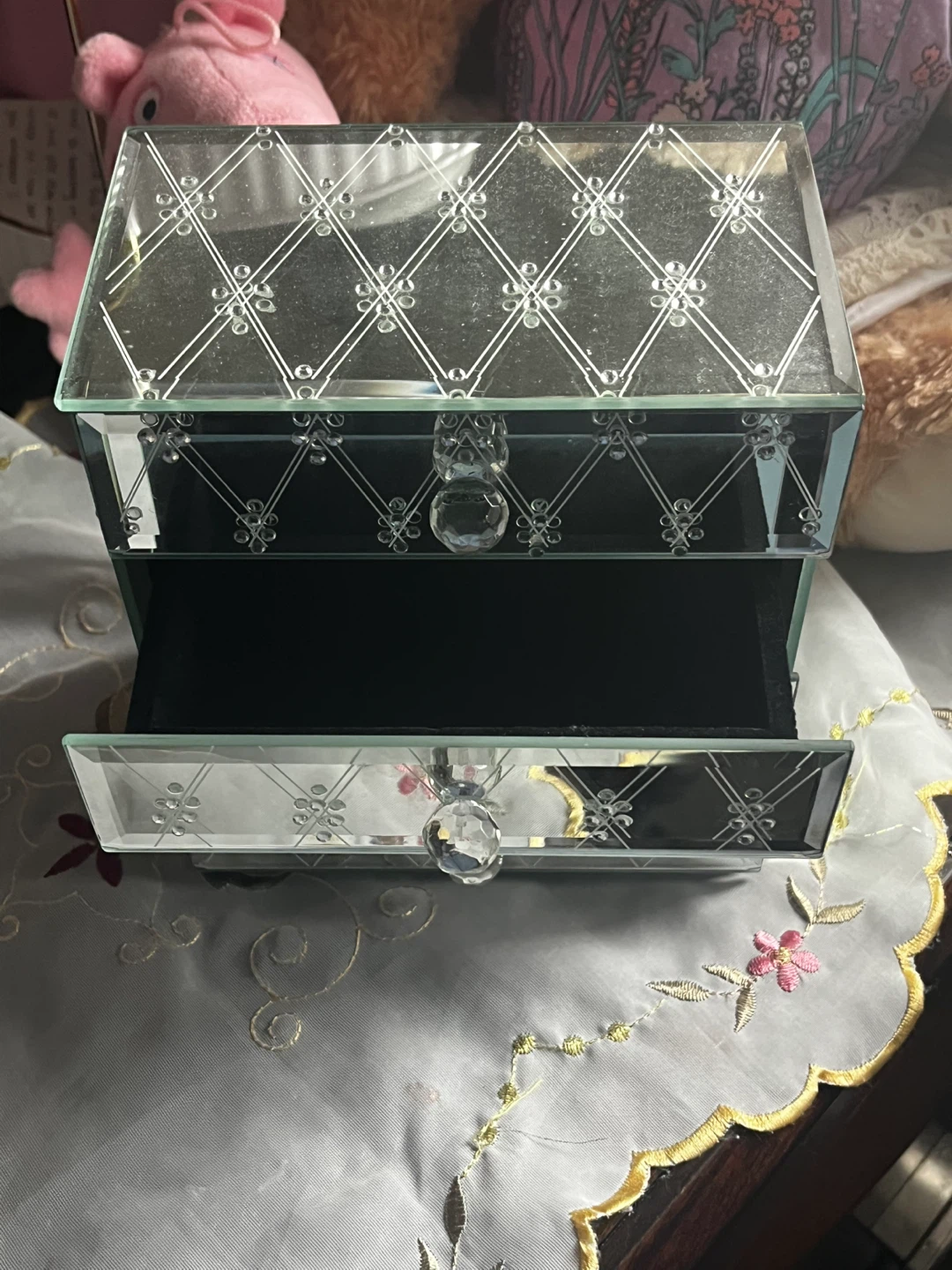 Mirrored Jewelry Box with 4 drawers - photo 2