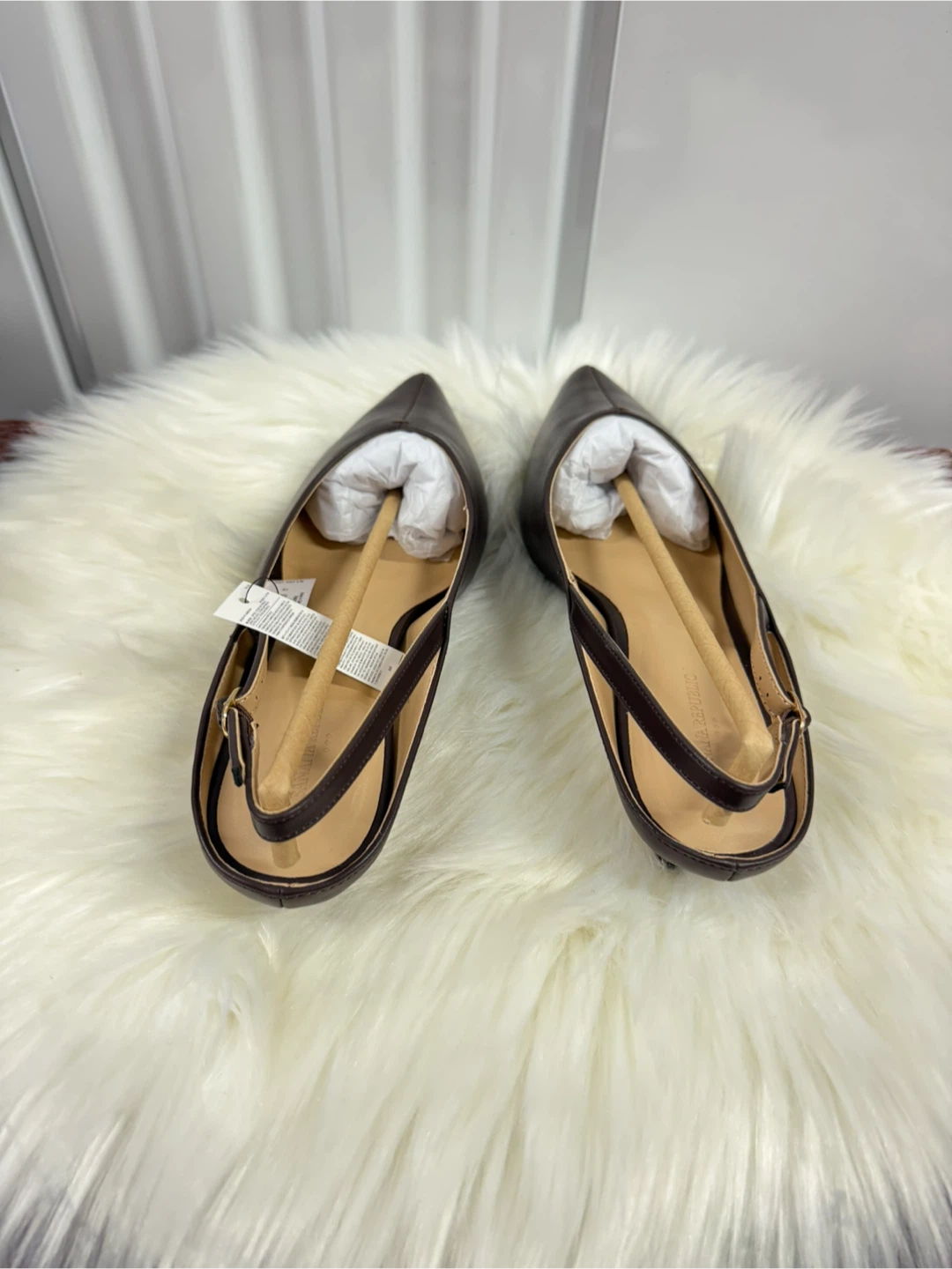 Banana Republic Vegan Leather Kitten Heel Slingback  - Size 10 - photo 2
