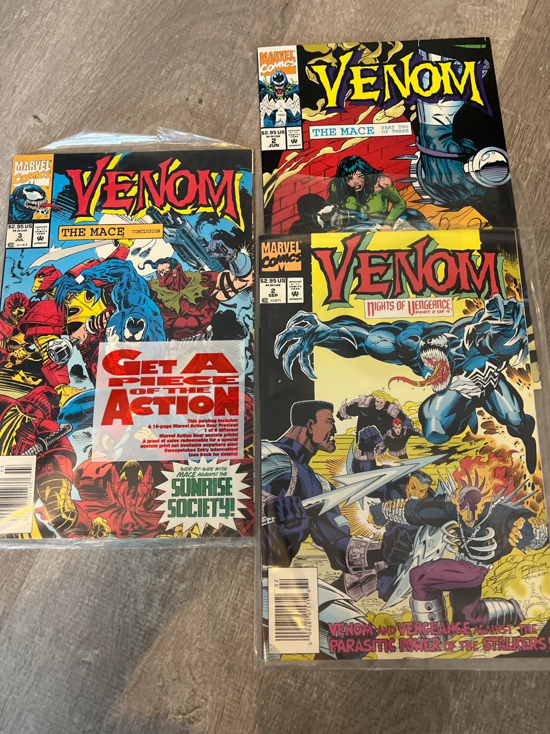 Marvel Comics Venom: The Mace & Nights of Vengeance Comic Lot