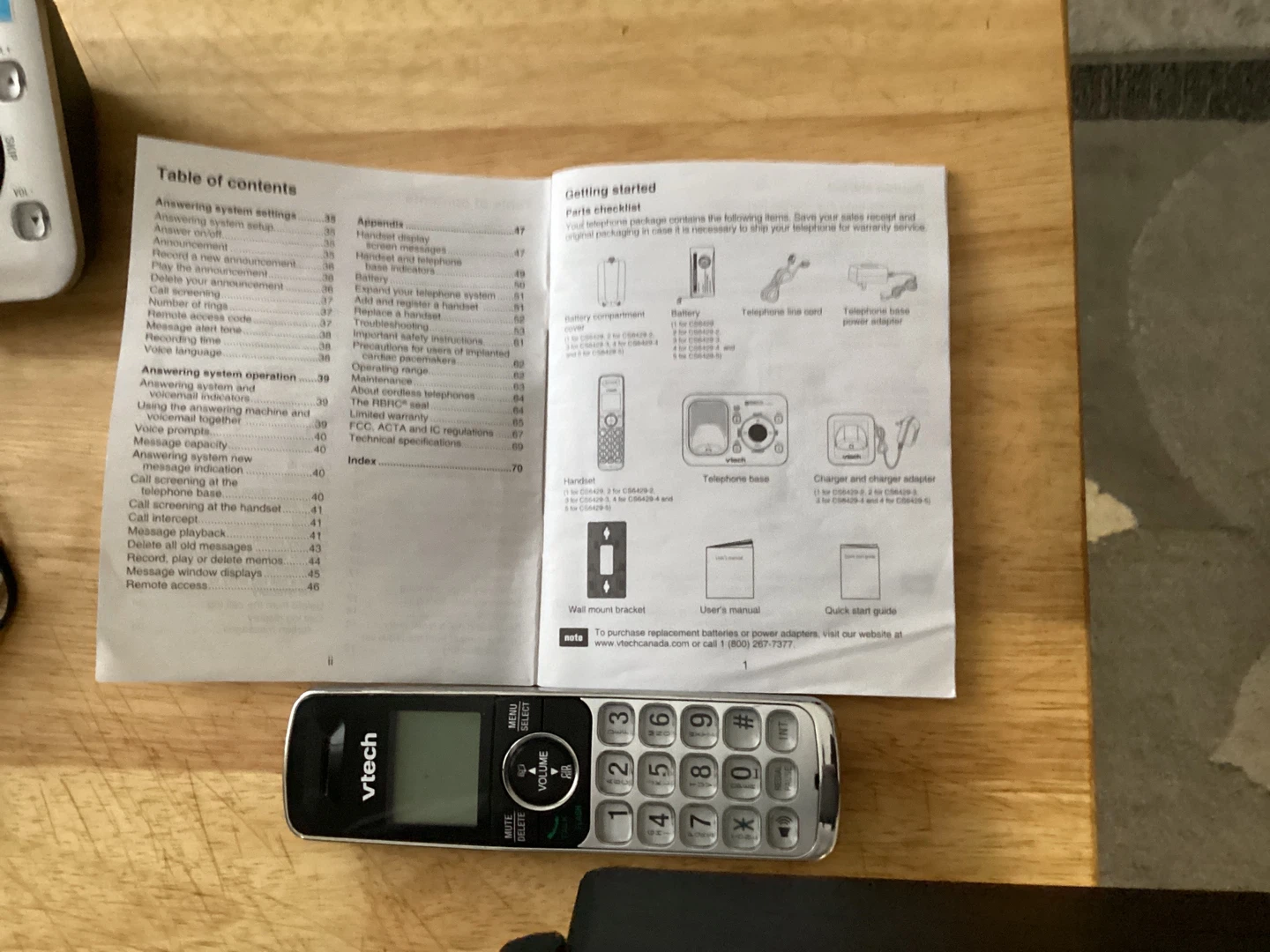 VTech DECT 6.0 Cordless Answering System - photo 3