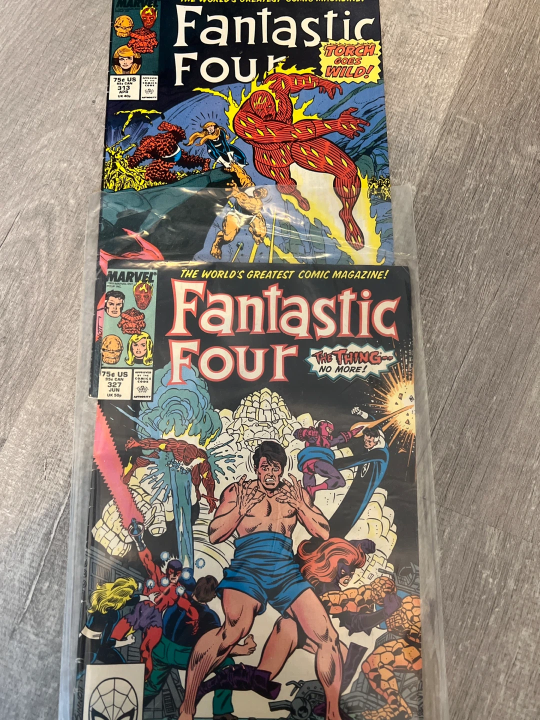 Fantastic Four Comic Books - Issues 313 & 315