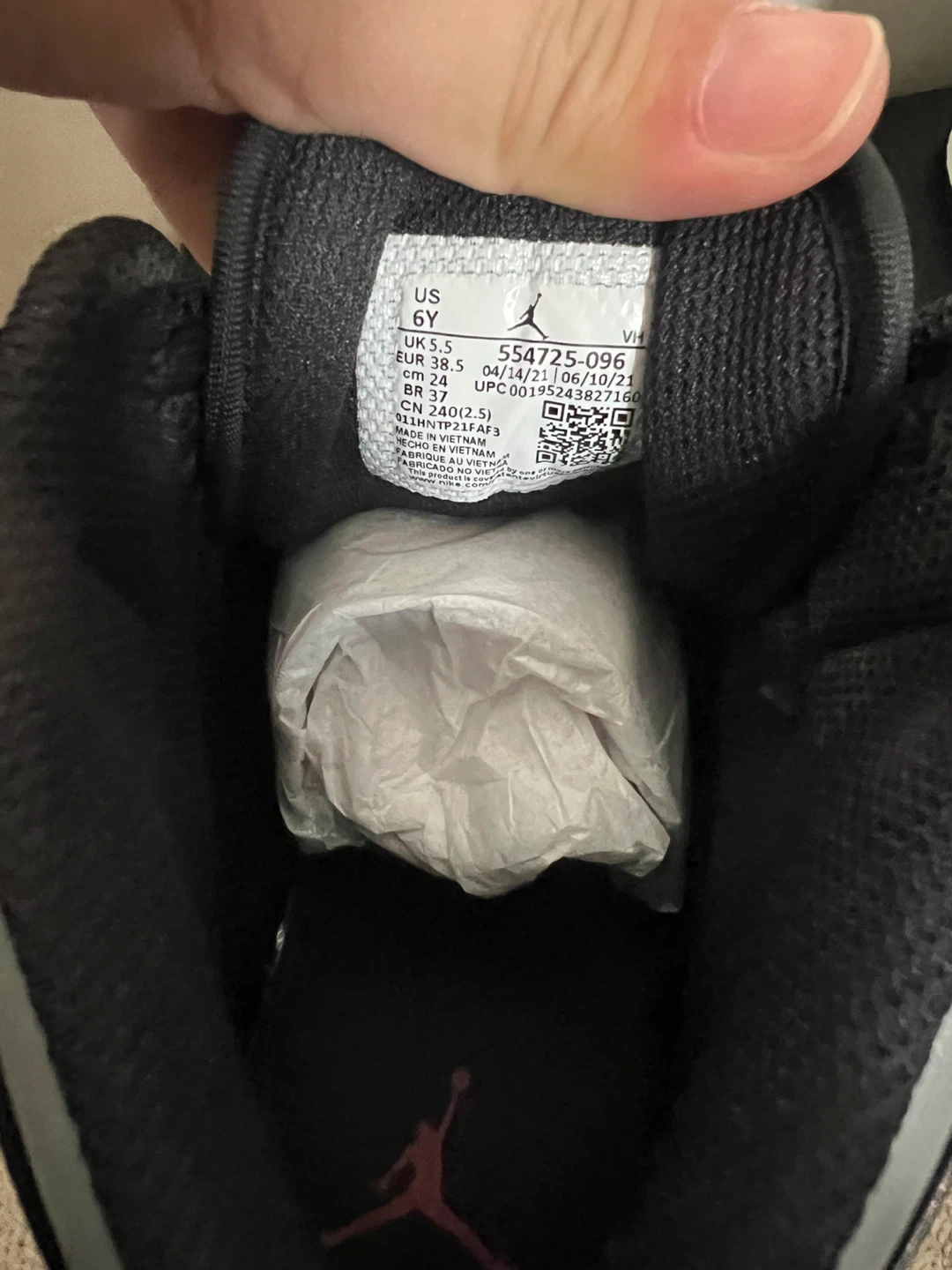 Air Jordan 1 Mid SE GS "Cool Grey"- 6Y - photo 4