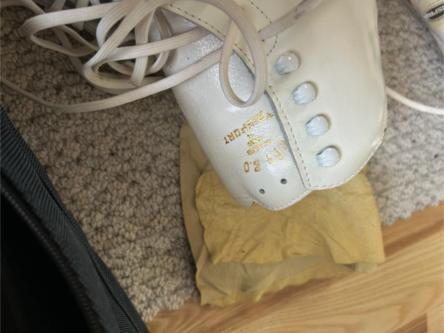 Risport Figure Skates White Size 9-10 - photo 5