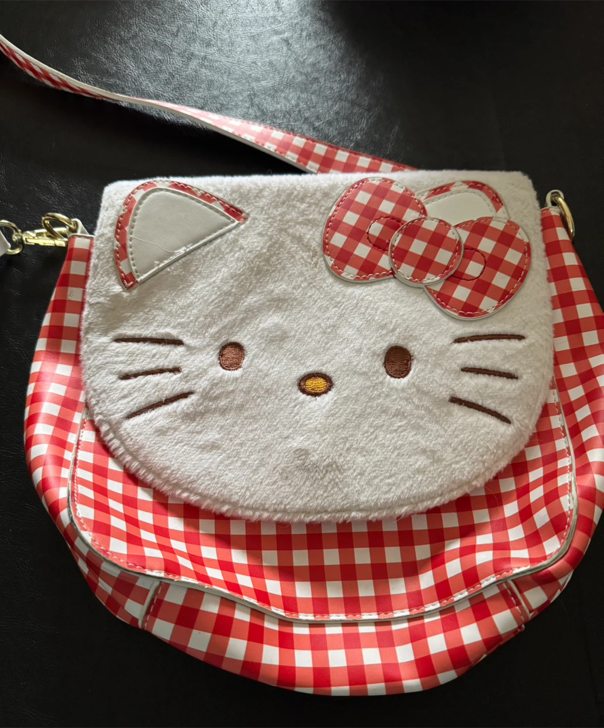 Hello Kitty Gingham Crossbody Bag- Loungefly Sanrio