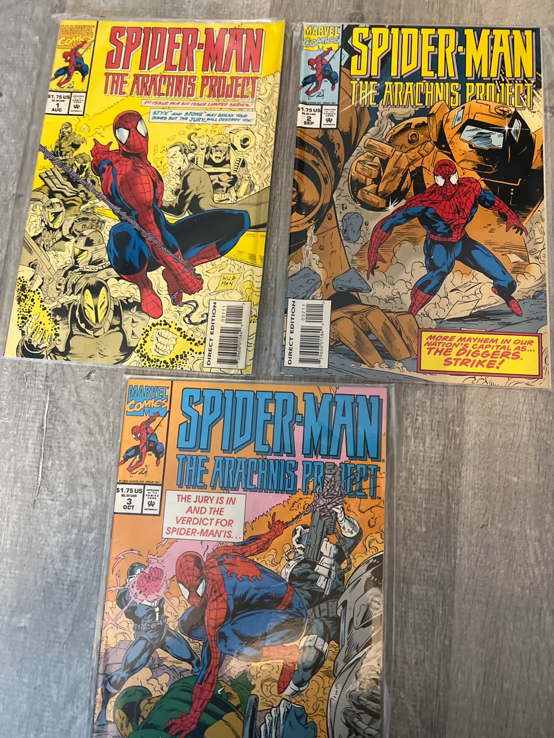 Spider-Man: The Arachnis Project Comic Books (Issues 2, 3 & 4)