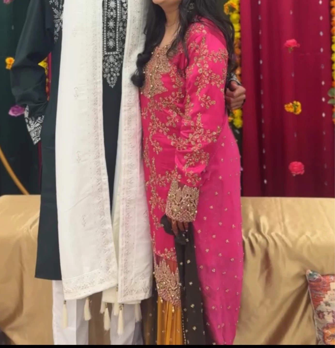 Women's Embroidered Pink Kurti with Dupatta