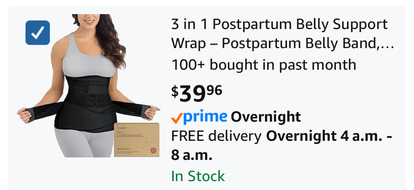 Maternity & Postpartum 3-in-1 Belly Support Band - photo 3