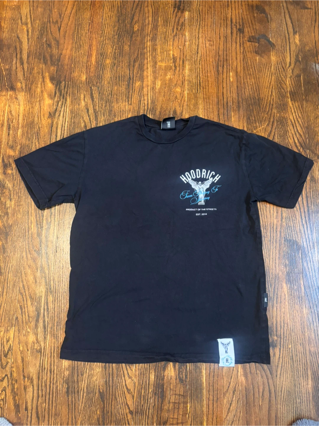 Hoodrich "From Nothing To Something" T-Shirt - Black - Size M