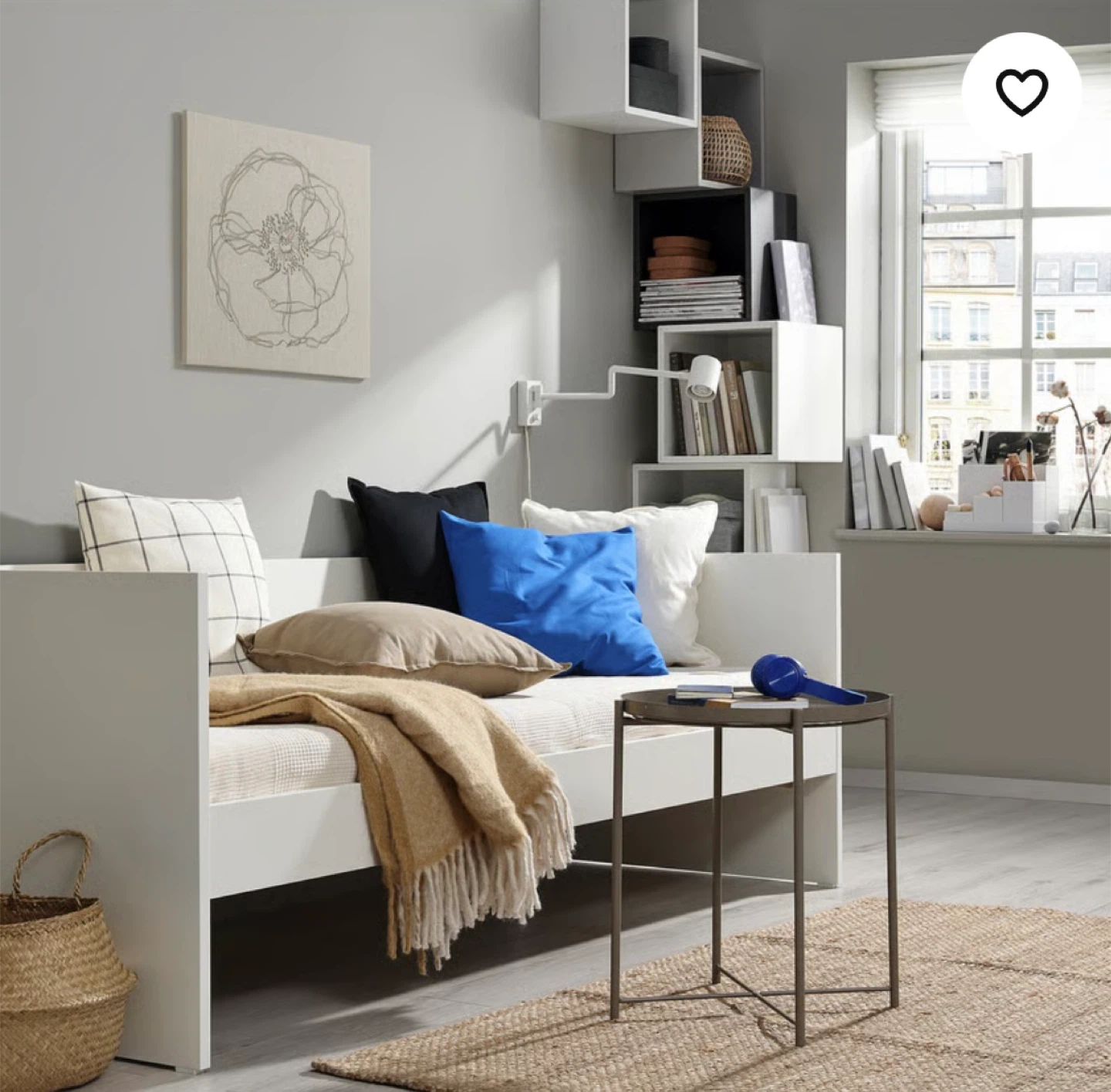 IKEA Daybed Frame - White, Twin and Mattress - photo 2