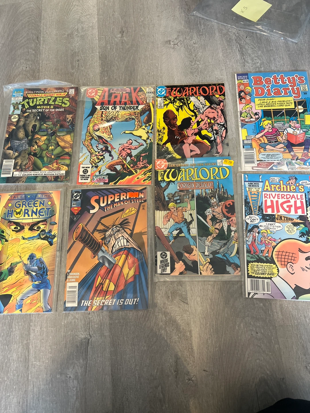 Teenage Mutant Ninja Turtles, Superman, The Warlord, Archie