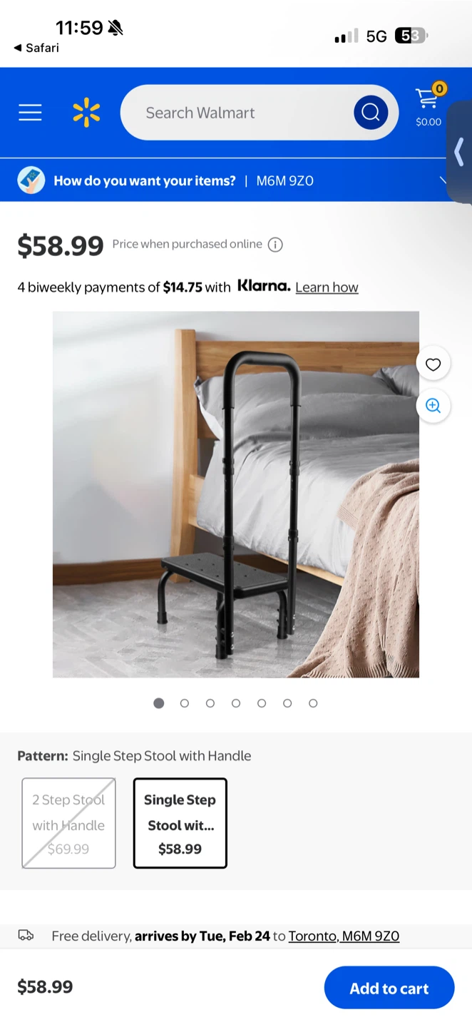 Single Step Stool with Handle