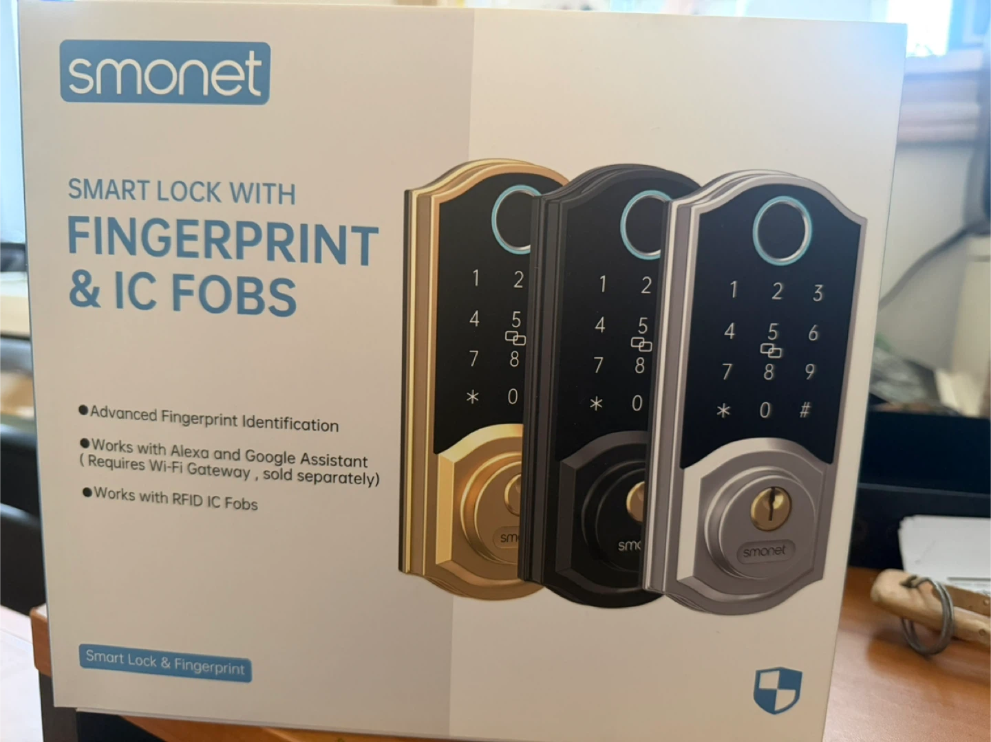 Smonet Smart Lock with Fingerprint & IC Fobs