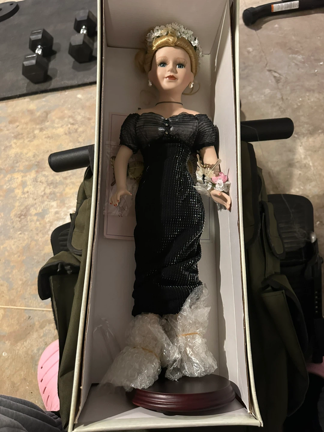 Butterfly Kisses Porcelain Doll