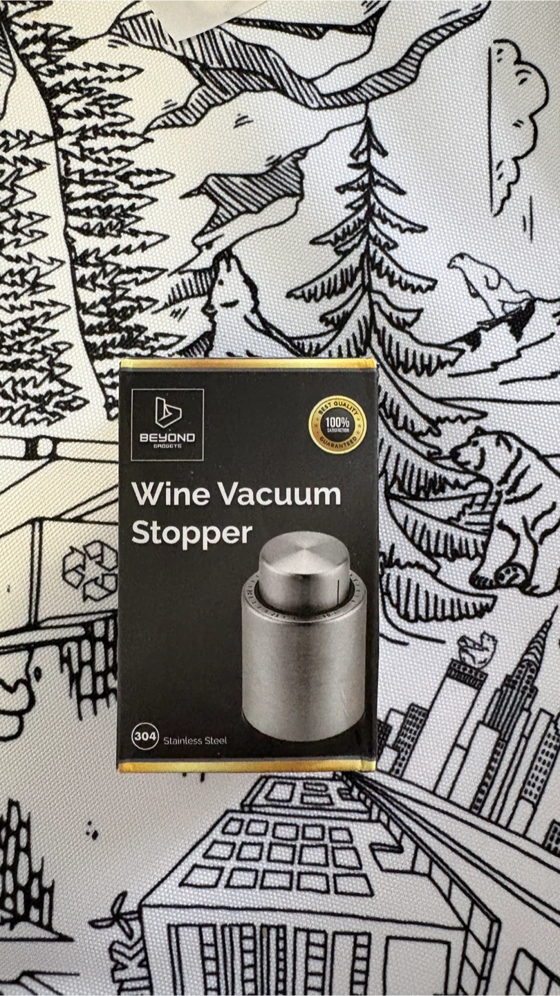 BEYOND GOURMET Wine Vacuum Stopper - Stainless Steel