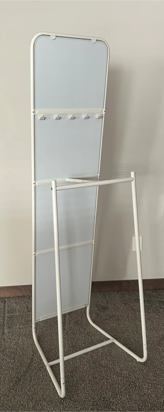 IKEA - KNAPPER Standing mirror, white, 48x160 cm (18 7/8x63 ") - photo 2