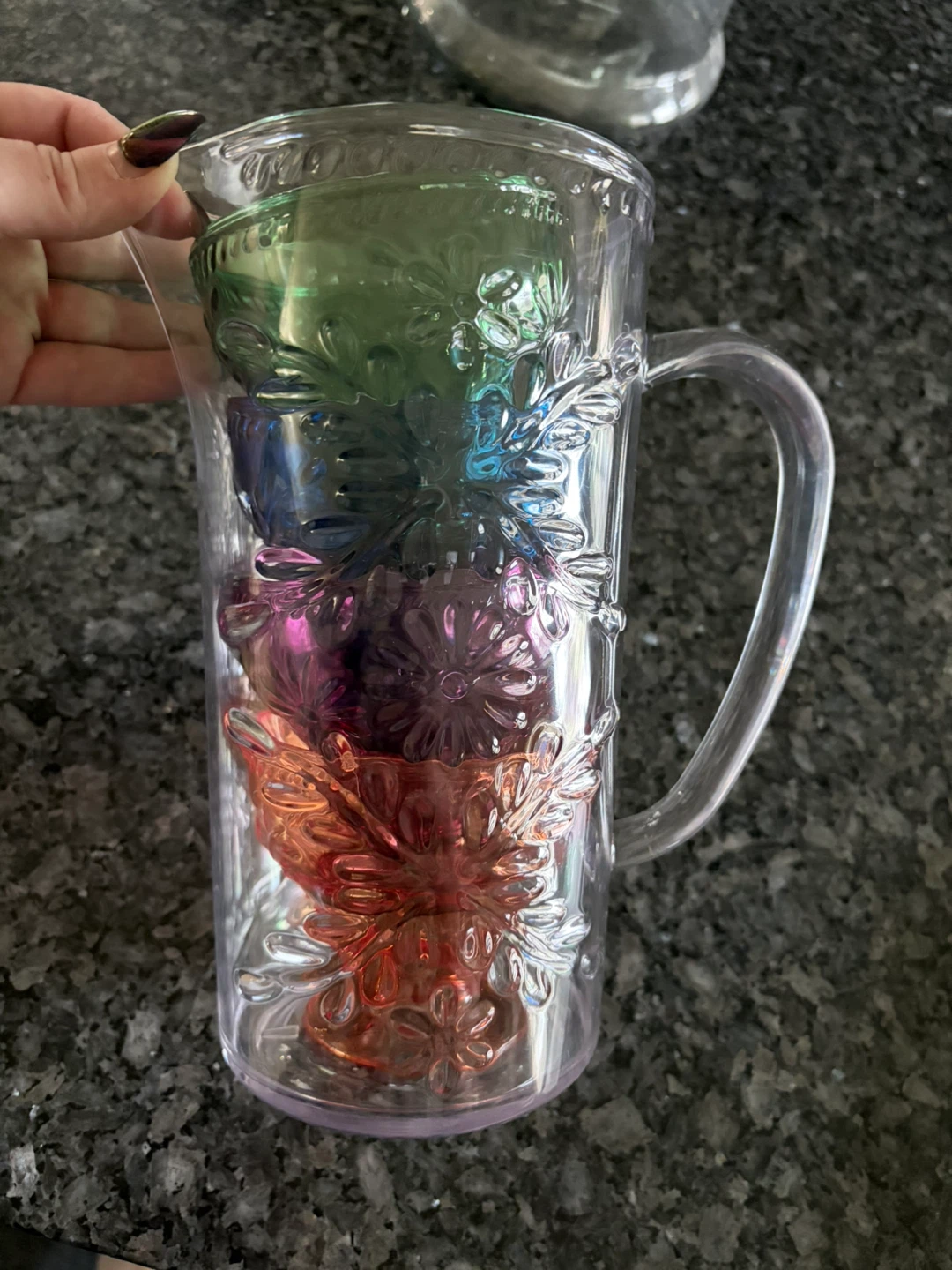 Glass Pitcher with Stackable Tumblers - photo 5