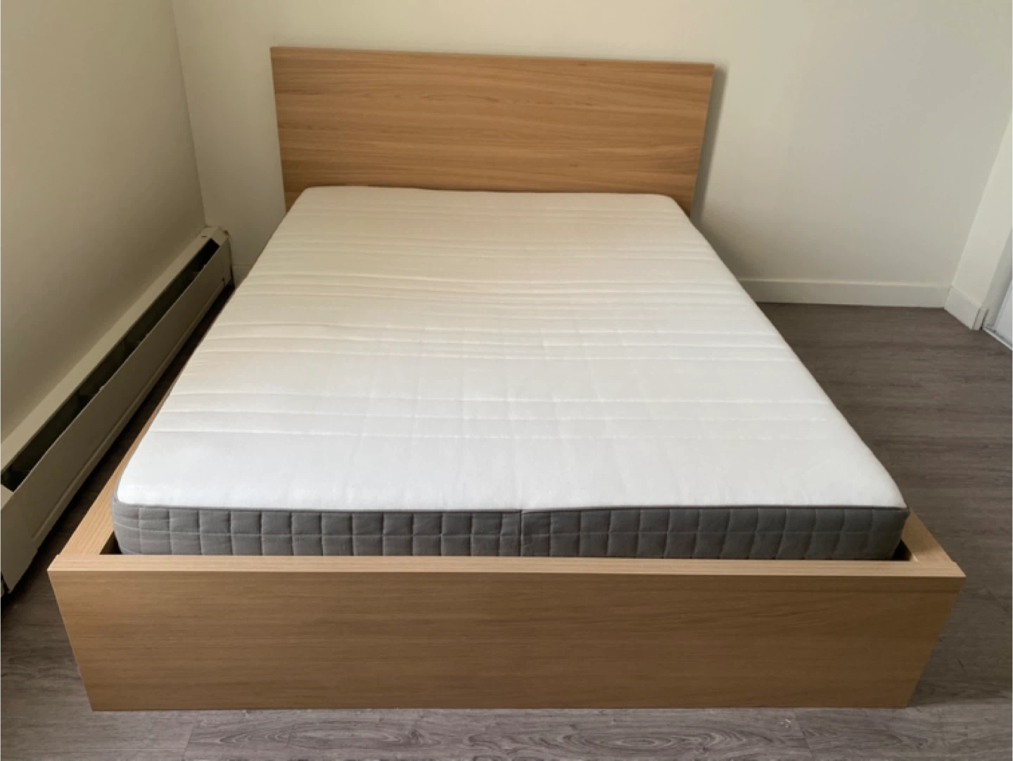 IKEA MALM Bed Frame + Mattress